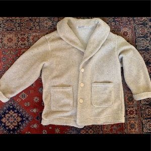 oversized white vintage teddy coat